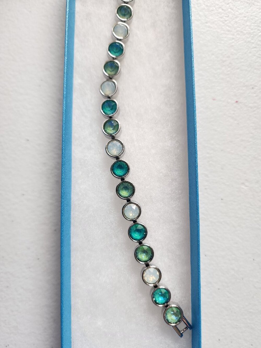 Touchstone Crystal Ice Bracelet - Indicolite/Green/White